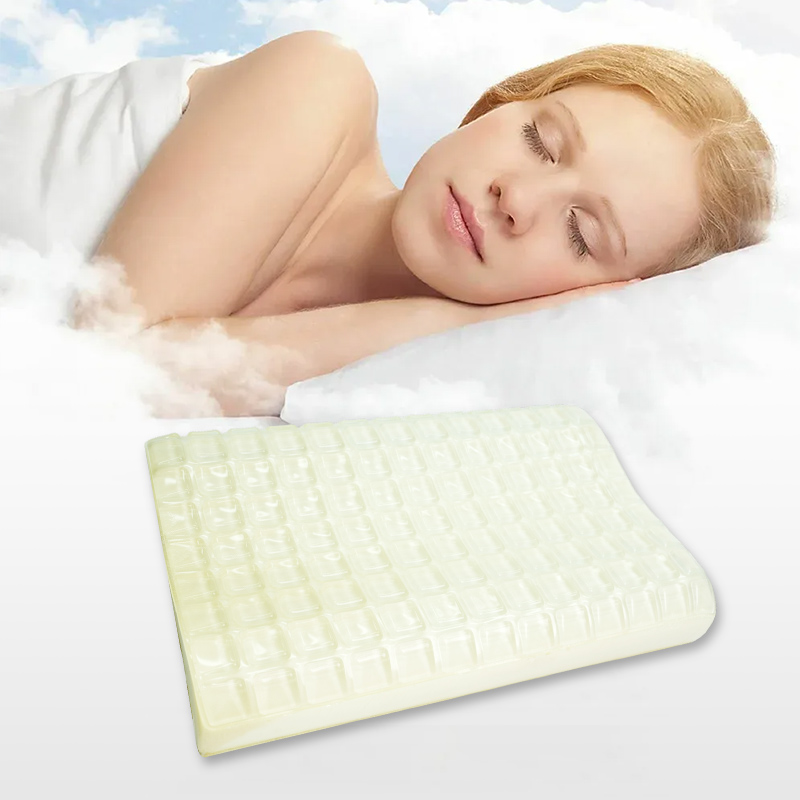 Oreiller en gel glacé blanc perle