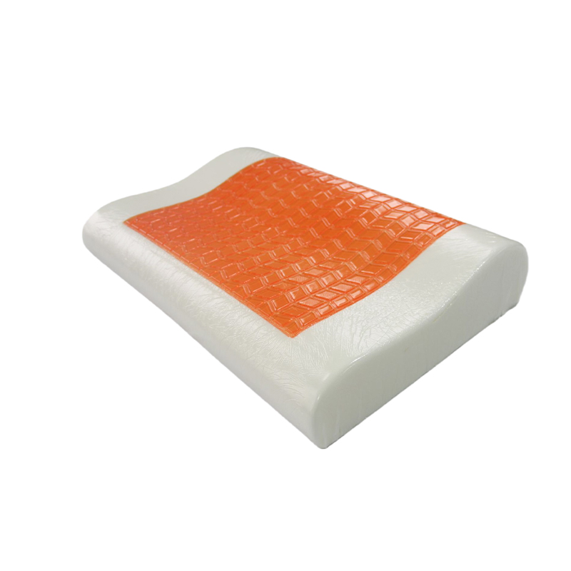 Oreiller en mousse à mémoire de forme avec gel rafraîchissant pour le dos jaune